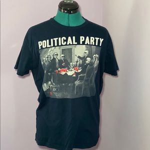 Navy Political Party Tee Size M